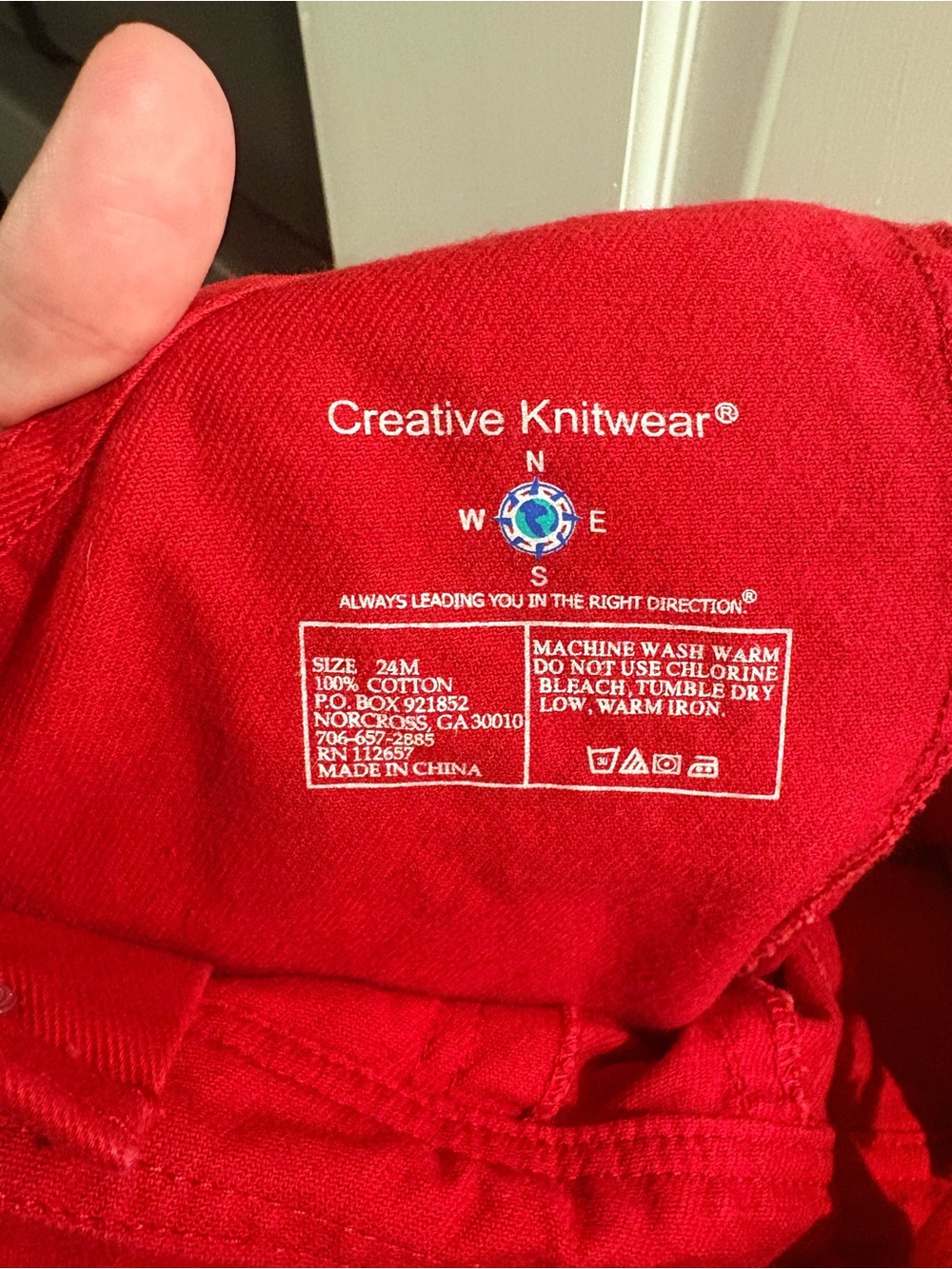 UGA Red Kids' Overalls Shortalls - Picture 3 of 3
